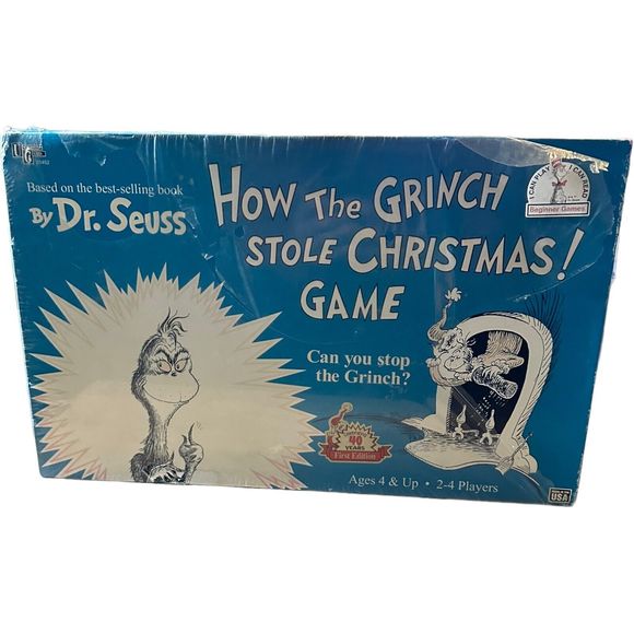 New SEALED 1997 HTF Dr. SUESS HOW THE GRINCH STOLE CHRISTMAS GAME 1st EDITION - Picture 3 of 13